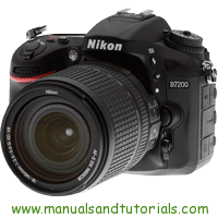 Nikon D7200 Manual And User Guide PDF