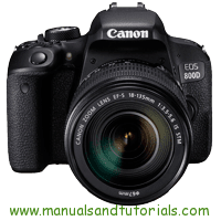 Canon EOS 800D Manual And User Guide PDF